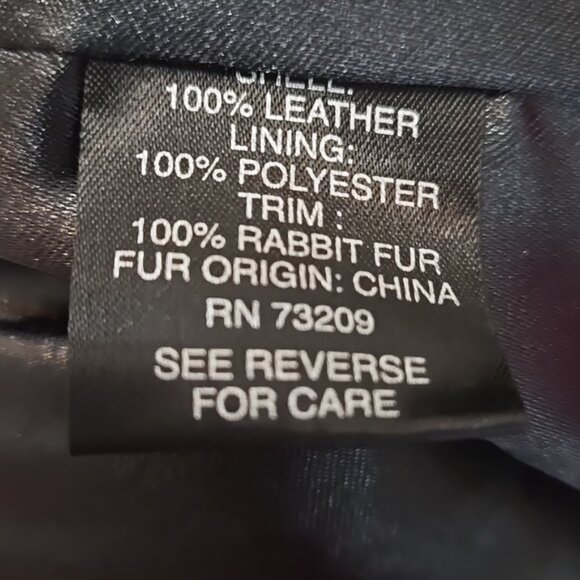 Vintage St. John Black Textured Women's Jacket With Rabbit Fur Collar Zipper M - Picture 9 of 16